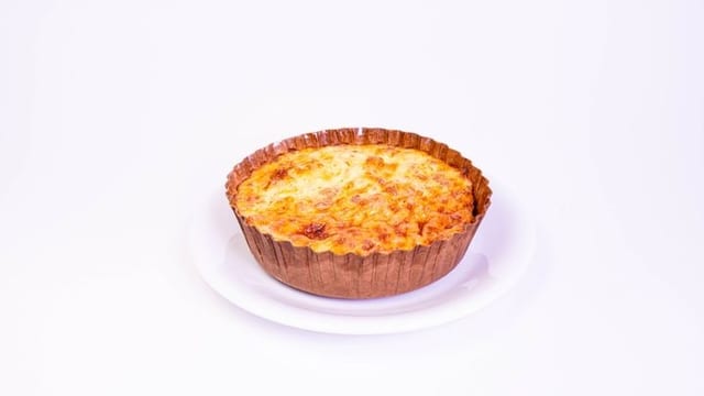 Bacon Cheddar Quiche.