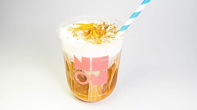 Iced Orange Macchiato.